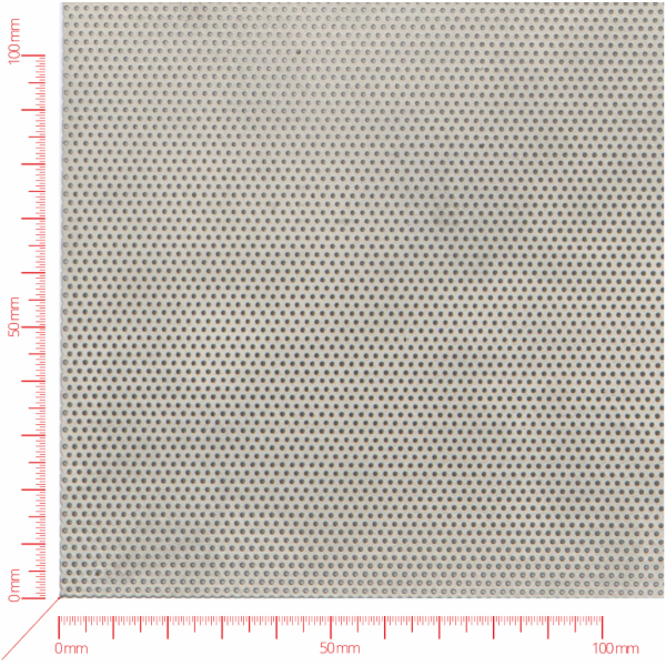 Lochblech, Rundlöcher versetzt, Loch 0,75mm, Abstand 1,5mm Lochblech, Rundlöcher versetzt, Loch 0,75mm, Abstand 1,5mm