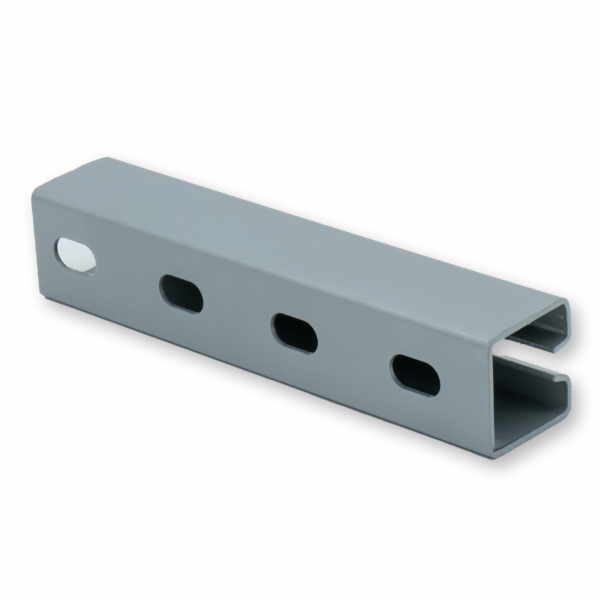 Abschlussprofil WG40 perforiert, Material Stahl, Schlitzbreite 7,5 mm, Länge: 3.100 mm Abschlussprofil WG40 perforiert, Material Stahl, Schlitzbreite 7,5 mm, Länge: 3.100 mm