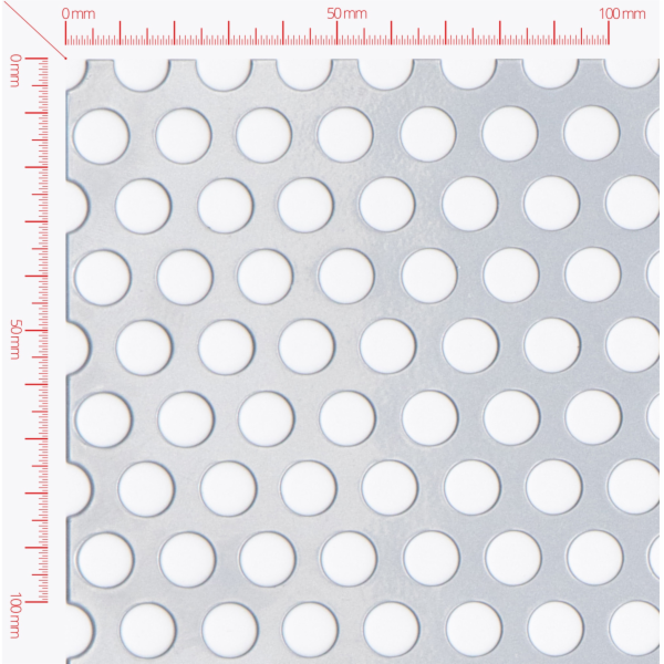Lochblech, Verzinktes Blech, Rundlöcher versetzt Durchmesser 10mm, Abstand 15mm Lochblech, Verzinktes Blech, Rundlöcher versetzt Durchmesser 10mm, Abstand 15mm