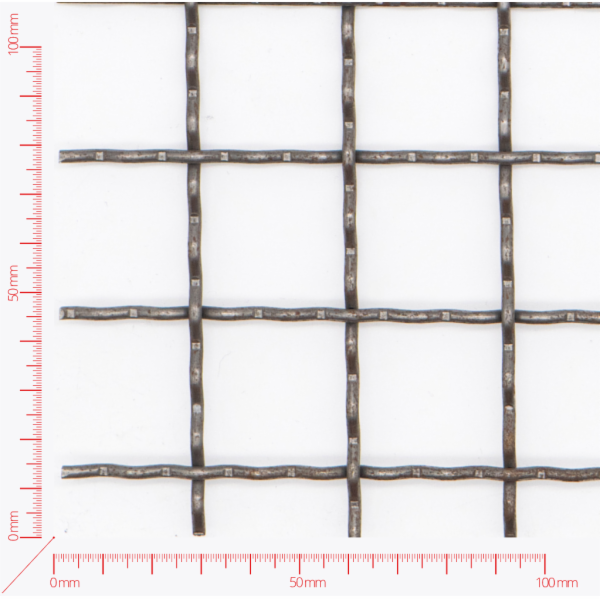 Gerippte Gewebe, Maschengröße 30x30mm, Drath 3mm Gerippte Gewebe, Maschengröße 30x30mm, Drath 3mm