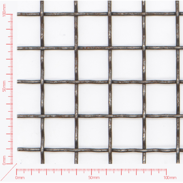 Gerippte Gewebe, Maschengröße 20x20mm, Drath 2,5mm Gerippte Gewebe, Maschengröße 20x20mm, Drath 2,5mm