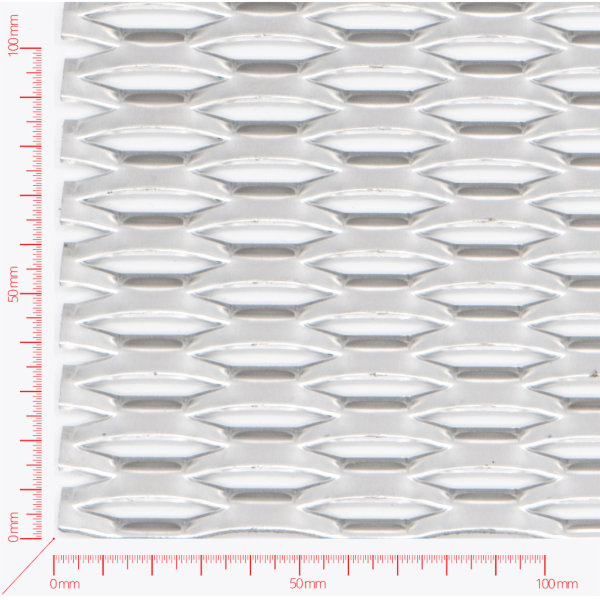 POWER Streckmetall, Masche sechskant, Länge 47mm, Breite 13mm, Brücke 5mm POWER Streckmetall, Masche sechskant, Länge 47mm, Breite 13mm, Brücke 5mm