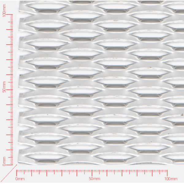 POWER Streckmetall, Masche sechskant, Länge 47mm, Breite 13mm, Brücke 5mm POWER Streckmetall, Masche sechskant, Länge 47mm, Breite 13mm, Brücke 5mm