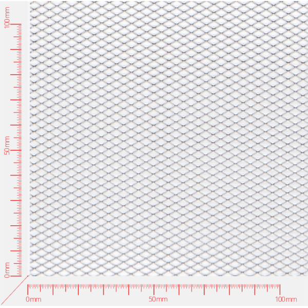 Streckmetall, Masche rautenlöcher, Länge 6mm, Breite 3mm, Brücke 0,8mm Streckmetall, Masche rautenlöcher, Länge 6mm, Breite 3mm, Brücke 0,8mm