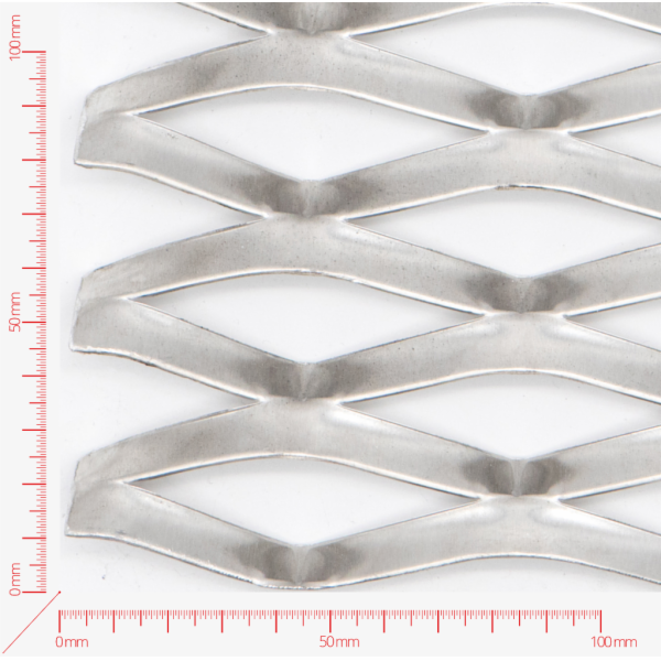 BRAIN Streckmetall, Masche rautenlöcher, Länge 85mm, Breite 35mm, Brücke 11mm BRAIN Streckmetall, Masche rautenlöcher, Länge 85mm, Breite 35mm, Brücke 11mm