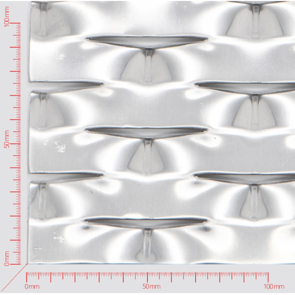 ENERGY Streckmetall, Masche rautenlöcher, Länge 90mm, Breite 38mm, Brücke 18mm ENERGY Streckmetall, Masche rautenlöcher, Länge 90mm, Breite 38mm, Brücke 18mm
