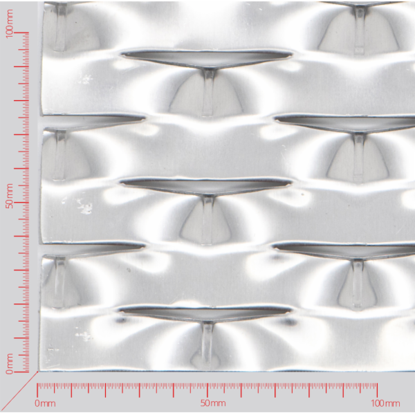 ENERGY Streckmetall, Masche rautenlöcher, Länge 90mm, Breite 38mm, Brücke 18mm ENERGY Streckmetall, Masche rautenlöcher, Länge 90mm, Breite 38mm, Brücke 18mm