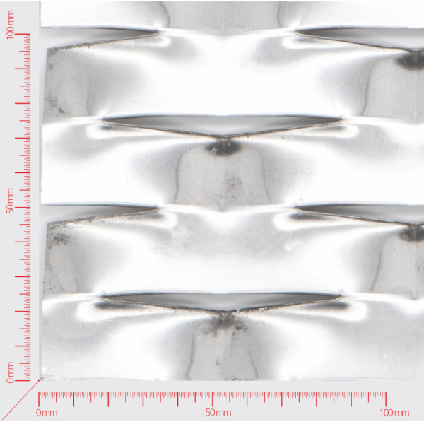 PATIENCE Streckmetall, Masche rautenlöcher, Länge 110mm, Breite 52mm, Brücke 24mm PATIENCE Streckmetall, Masche rautenlöcher, Länge 110mm, Breite 52mm, Brücke 24mm