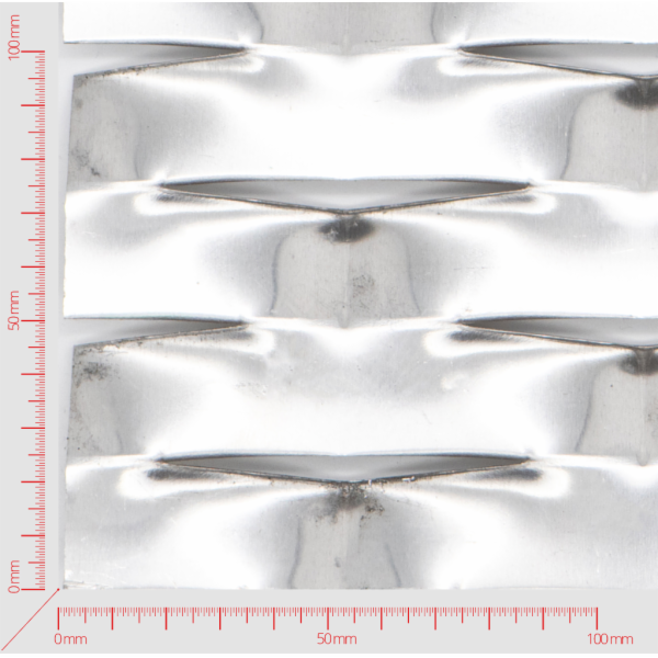 PATIENCE Streckmetall, Masche rautenlöcher, Länge 110mm, Breite 52mm, Brücke 24mm PATIENCE Streckmetall, Masche rautenlöcher, Länge 110mm, Breite 52mm, Brücke 24mm