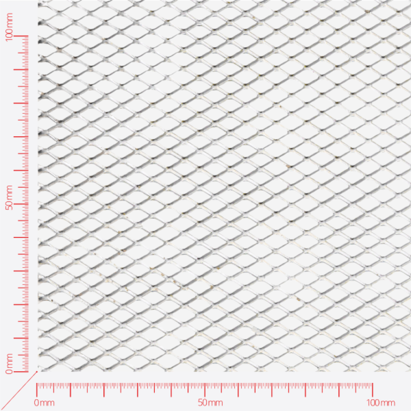 Streckmetall, Masche rautenlöcher, Länge 10mm, Breite 5mm, Brücke 1mm Streckmetall, Masche rautenlöcher, Länge 10mm, Breite 5mm, Brücke 1mm