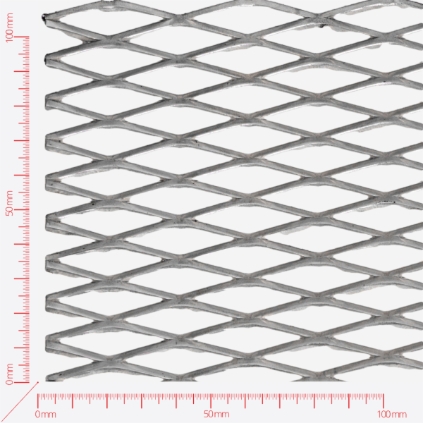 Streckmetall, Masche rautenlöcher, Länge 42mm, Breite 12mm, Brücke 3mm Streckmetall, Masche rautenlöcher, Länge 42mm, Breite 12mm, Brücke 3mm