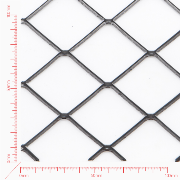 Streckmetall, Masche Vierecklöcher, Länge 100mm, Breite 72mm, Brücke 4mm Streckmetall, Masche Vierecklöcher, Länge 100mm, Breite 72mm, Brücke 4mm