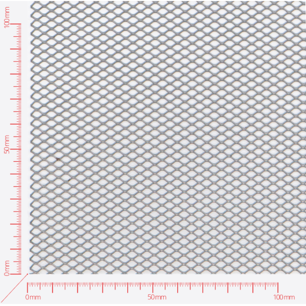 Streckmetall, Masche rautenlöcher, Länge 6mm, Breite 3,7mm, Brücke 0,5mm Streckmetall, Masche rautenlöcher, Länge 6mm, Breite 3,7mm, Brücke 0,5mm