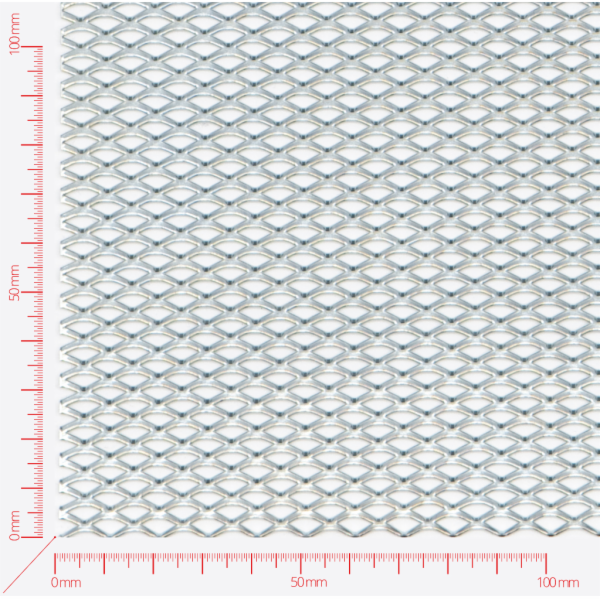Streckmetall, Masche rautenlöcher, Länge 10mm, Breite 5mm, Brücke 1,6mm Streckmetall, Masche rautenlöcher, Länge 10mm, Breite 5mm, Brücke 1,6mm