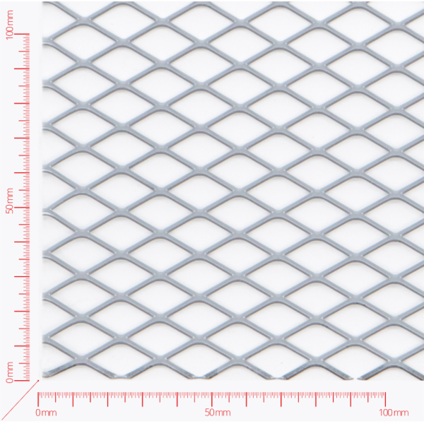 Streckmetall, Masche rautenlöcher, Länge 22mm, Breite 12mm, Brücke 1,6mm Streckmetall, Masche rautenlöcher, Länge 22mm, Breite 12mm, Brücke 1,6mm