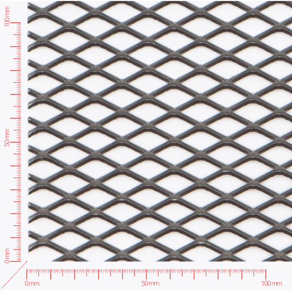 Streckmetall, Masche rautenlöcher, Länge 22mm, Breite 12mm, Brücke 2mm Streckmetall, Masche rautenlöcher, Länge 22mm, Breite 12mm, Brücke 2mm