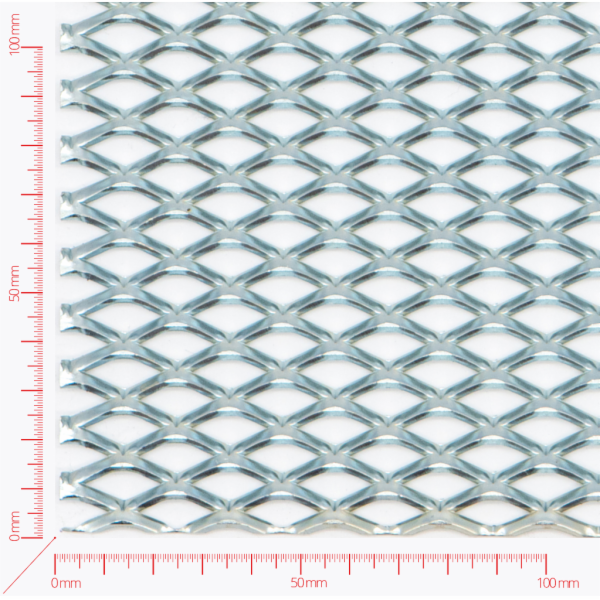 Streckmetall, Masche rautenlöcher, Länge 22mm, Breite 12mm, Brücke 3mm Streckmetall, Masche rautenlöcher, Länge 22mm, Breite 12mm, Brücke 3mm