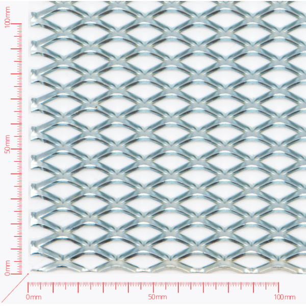 Streckmetall, Masche rautenlöcher, Länge 22mm, Breite 12mm, Brücke 3mm Streckmetall, Masche rautenlöcher, Länge 22mm, Breite 12mm, Brücke 3mm