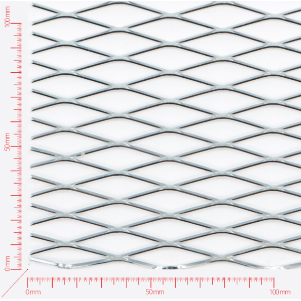 Streckmetall, Masche rautenlöcher, Länge 40mm, Breite 12,5mm, Brücke 1,6mm Streckmetall, Masche rautenlöcher, Länge 40mm, Breite 12,5mm, Brücke 1,6mm