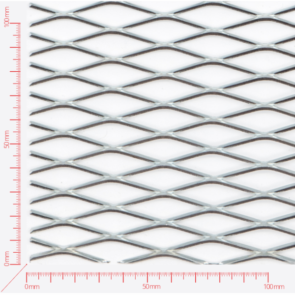 Streckmetall, Masche rautenlöcher, Länge 42mm, Breite 12mm, Brücke 2mm Streckmetall, Masche rautenlöcher, Länge 42mm, Breite 12mm, Brücke 2mm