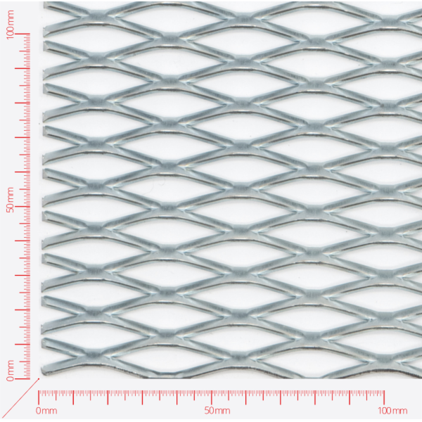 Streckmetall, Masche rautenlöcher, Länge 42mm, Breite 12mm, Brücke 3mm Streckmetall, Masche rautenlöcher, Länge 42mm, Breite 12mm, Brücke 3mm