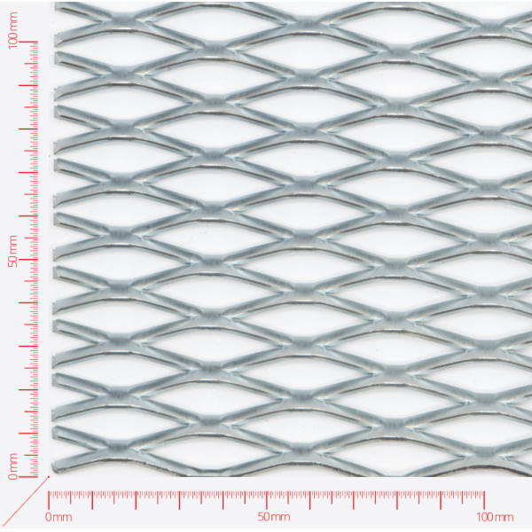 Streckmetall, Masche rautenlöcher, Länge 42mm, Breite 12mm, Brücke 3mm Streckmetall, Masche rautenlöcher, Länge 42mm, Breite 12mm, Brücke 3mm