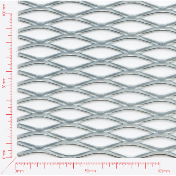 Streckmetall, Masche rautenlöcher, Länge 42mm, Breite 12mm, Brücke 3mm Streckmetall, Masche rautenlöcher, Länge 42mm, Breite 12mm, Brücke 3mm