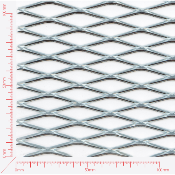 Streckmetall, Masche rautenlöcher, Länge 43mm, Breite 13mm, Brücke 2,5mm Streckmetall, Masche rautenlöcher, Länge 43mm, Breite 13mm, Brücke 2,5mm