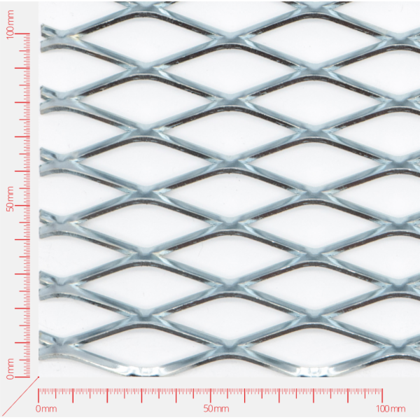 Streckmetall, Masche rautenlöcher, Länge 50mm, Breite 18mm, Brücke 3mm Streckmetall, Masche rautenlöcher, Länge 50mm, Breite 18mm, Brücke 3mm