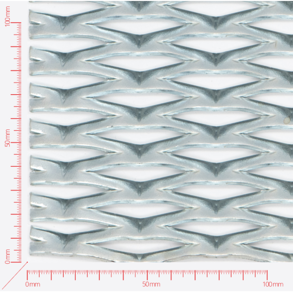 Streckmetall, Masche rautenlöcher, Länge 62,5mm, Breite 15mm, Brücke 5mm Streckmetall, Masche rautenlöcher, Länge 62,5mm, Breite 15mm, Brücke 5mm