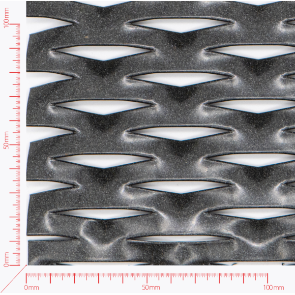 AIRFIELD Streckmetall, Masche rautenlöcher, Länge 62,5mm, Breite 22mm, Brücke 9mm AIRFIELD Streckmetall, Masche rautenlöcher, Länge 62,5mm, Breite 22mm, Brücke 9mm