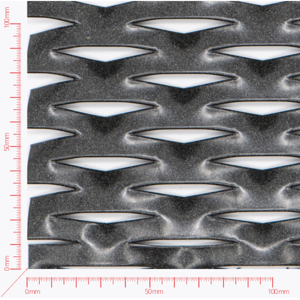 AIRFIELD Streckmetall, Masche rautenlöcher, Länge 62,5mm, Breite 22mm, Brücke 9mm AIRFIELD Streckmetall, Masche rautenlöcher, Länge 62,5mm, Breite 22mm, Brücke 9mm