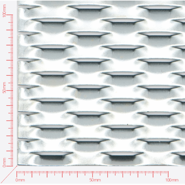 PRIVAT Streckmetall, Masche sechskant, Länge 47mm, Breite 18mm, Brücke 8mm PRIVAT Streckmetall, Masche sechskant, Länge 47mm, Breite 18mm, Brücke 8mm