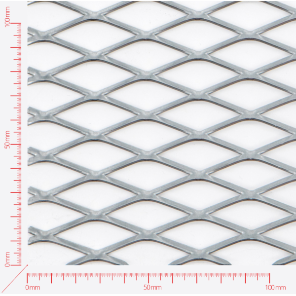 Streckmetall, Masche rautenlöcher, Länge 43mm, Breite 17mm, Brücke 3mm Streckmetall, Masche rautenlöcher, Länge 43mm, Breite 17mm, Brücke 3mm