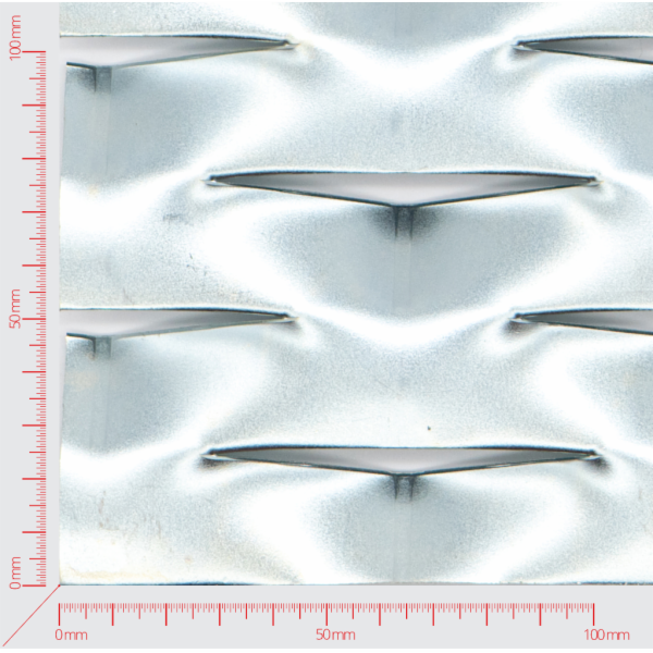 RELAX Streckmetall, Masche rautenlöcher, Länge 115mm, Breite 52mm, Brücke 24mm RELAX Streckmetall, Masche rautenlöcher, Länge 115mm, Breite 52mm, Brücke 24mm
