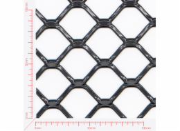 Streckmetall, Masche Vierecklöcher gewalzt, Länge 50mm, Breite 37mm, Brücke 4,5mm