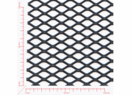 Streckmetall, Masche rautenlöcher, Länge 22mm, Breite 12,5mm, Brücke 2mm