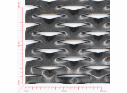 AIRFIELD Streckmetall, Masche rautenlöcher, Länge 62,5mm, Breite 22mm, Brücke 9mm